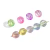 Contas Quadradas Transparentes Coloridas Contas de Abóbora em Contas Acrílicas Furo Reto Contas Redondas Acessórios para Joias DIY Contas Soltas Contas no Atacado