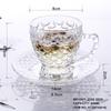 Taza de café creativa con diseño de escamas de pescado, taza de lujo de alta belleza y valor para el hogar, taza de postre exquisita para mujer, taza de té con flores estilo Ins