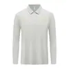 Camisa Polo de Manga Larga Ion de Hielo Ropa de Trabajo Personalizada Estampada con Logo Cuello con Solapa Bordado Ropa de Trabajo Grupal Otoño e Invierno Camisas Culturales