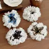 Nuevo Coletero Floral Estilo Campestre para Mujer, Accesorio Grande para el Cabello Estilo Ballet con Estilo Coreano