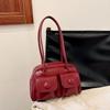 Bolsa de Ombro Feminina de Alto Padrão Transfronteiriça 2026 Nova Cor Color Block Bolsa Almofada Simples de Ombro Moda Bolsa de Trabalho