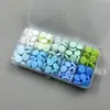 Caja de Particiones de 24 Colores con Granos de Cera para Sellar Fuego Herramientas de Sello de Fuego Juego Completo Granos de Cera de Estilo Multicolor Venta al por Mayor Granos de Cera para Sellar Fuego