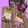 Adesivos de Tecido Bordados Ano Novo do Cavalo para Capas de Celular, Bolsas, Envelopes Vermelhos, Acessórios DIY, Cavalinho Animal Fofo Adesivos Autoadesivos Dupla Face