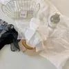 Novedad 2023 Calcetines Blancos y Negros para Mujer Lindos con Alas Calcetines jk Estilo Japonés Encaje ins Modernos de Longitud Media Algodón Delgados