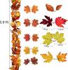 Corona de Arce de Otoño Ratán Colgante Hojas de Otoño Artificiales Decoración de Acción de Gracias Boda Familiar Chimenea Decoración de Fiesta