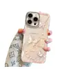 Mariposa de Cristal es Adecuado para Apple 17Promax Personalizado 16 Nuevo 15 Funda para Teléfono Móvil Iphone13 Galvanizado 11 Creativo