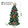 Decorações de Natal transfronteiriças ins mini árvore de Natal artesanato em resina enfeites decoração de mesa para festa