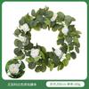 Guirnalda de Estilo Pastoral Transfronterizo Vides Falsas Vides Verdes Hojas Verdes Ratán Decorativo Hojas de Eucalipto Ratán Simulado de Eucalipto