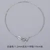 Prata Esterlina S925 Pino de Pulseira Universal Tipo Passpartout Corrente de Elos Finos Pérola Acessórios DIY Corrente de Cruz com Contas Ajustável