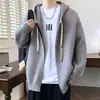 Directo de Fábrica Estilo Otoño/Invierno Adolescente Aprendizaje Cardigan con Capucha Estilo Perezoso 2026 Suéter Tejido Cardigan Ropa de Abrigo Hombre
