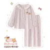 Pijama para niñas, algodón nube, manga larga, para primavera y otoño, para niños mayores, ropa de casa con aire acondicionado para niños, nuevo conjunto 2026