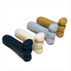 Cubierta protectora de silicona para manija de puerta de seguridad con forma de cerdo, cubierta protectora anticolisión para manija de puerta, cubierta anticolisión para manija infantil, 1 pieza