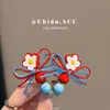 Corea del Sur Dongdaemun Pinza para el Cabello Flor Roja y Azul Contrastante Pinza para el Flequillo Pinza para el Cabello de Niña Pinza para el Cabello Accesorios para el Cabello