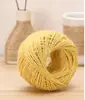 Cuerda de yute de colores hilo para manualidades fino grueso tejido a mano trenzado cuerda artículo decorativo hilo de lino material de colores estilo retro