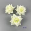 Flores de Rosa de Esquina Simuladas al por Mayor Diámetro 8cm Cabeza de Rosa Flor de Pared Arreglo Floral Accesorios para Flor de Muñeca Fila de Flores Flores Artificiales