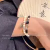 Pulseira de Contas Borboleta Estilo Chinês Mesmo Estilo Feminino Impressão Luxo Leve Nicho Alto Temperamento Pulseira de Casal Presente para Namoradas