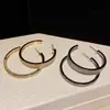Brincos de Moda Exagerados Retro Super Grandes Edição Alta Estilo Tecido para Mulheres Banhados a Ouro Zircônia Microincrustada Brincos Elegantes de Alta Qualidade