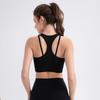 Sutiã Esportivo Lycra para Yoga Feminino Média Alta Sustentação à Prova de Impacto Top Esportivo Sutiã Alta Elasticidade Corrida Fitness Roupa Íntima 24125