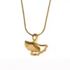 Collar de Acero Titanio con Hoja de Ginkgo para Mujer, Cadena para Clavícula "Tres Vidas de Suerte", Colgante Accesorio de Diseño de Nicho de Lujo Ligero