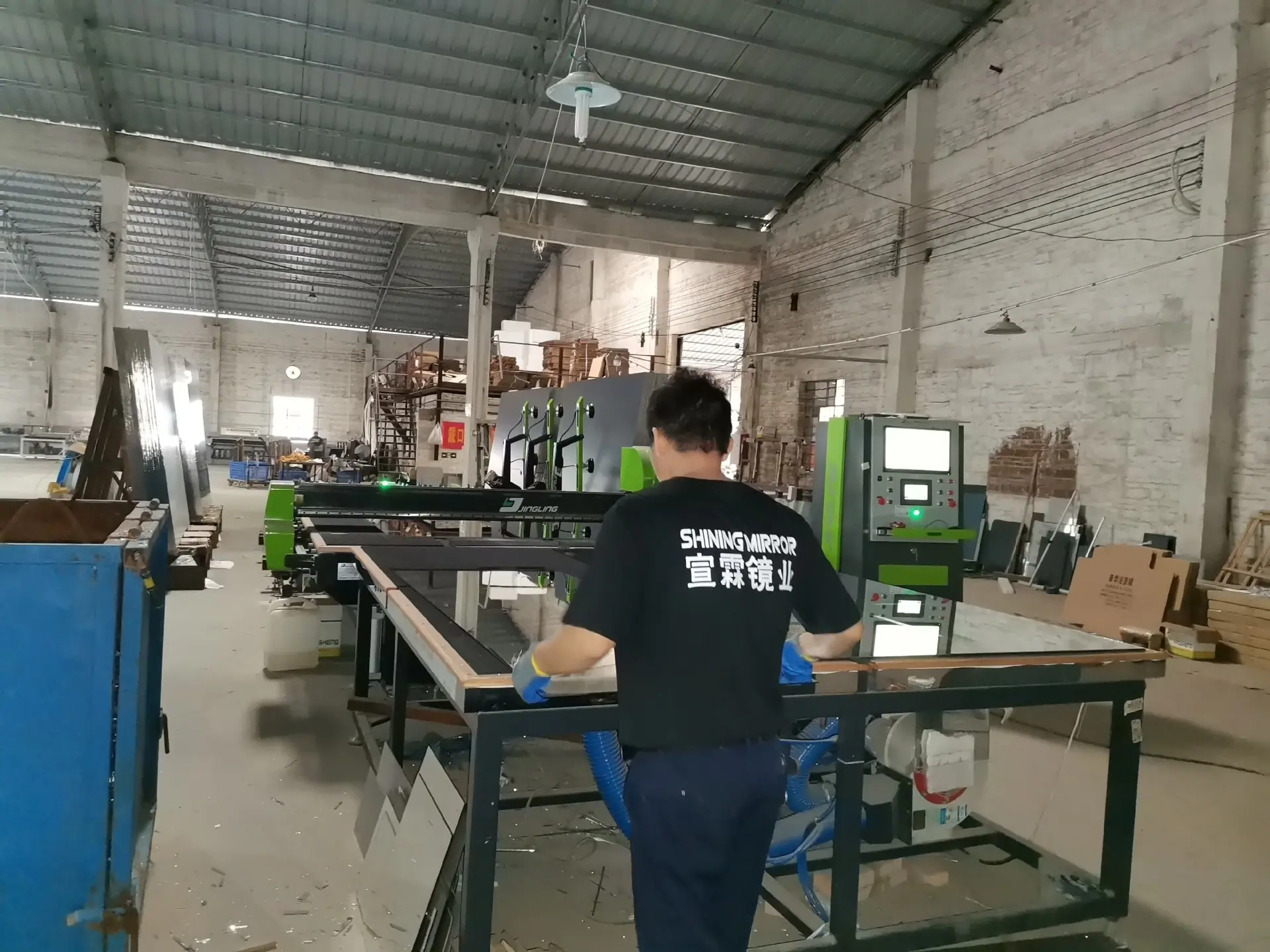 cutting glass