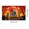 Tela de Fondo Nueva Transfronteriza para Halloween con Decoraciones de Calaveras para Montaje de Ambiente de Fiesta y Carnaval, Tela Colgante, Banderines Colgantes, Banderas