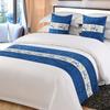 Ropa de cama de hotel de cinco estrellas, bandera de cama, habitación de familia, almohadilla para el extremo de la cama, ropa de cama de hotel, toalla para el extremo de la cama, venta al por mayor