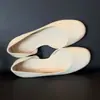 Sensación de Piel de Oveja~Estilo Retro Piel Genuina Suave Zapatos Planos de Punta Redonda con Corte Lateral para Mujer, Zapatos de Abuela Negros de Piel Suave sin Cordones de Boca Baja