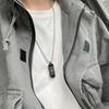 Collar de Patineta Collar Hip-Hop Cadena para Suéter de Hombre Estilo de Celebridad Cadena de Acero de Titanio para Pareja Colgante Largo Cadena Trendy para Suéter
