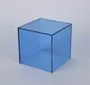 Caja de Exhibición Acrílica Transparente de Colores Caja de Almacenamiento para Figuras de Juguete Vitrina Integrada con Cubierta Antipolvo