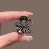 Presilha de Garra Mini Brilhante com Garra de Diamante Estilo Coreano, Piranha Pequena Delicada com Strass para Mechas, Presilha Lateral de Princesa para Mulheres com Pérolas