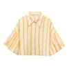Explosiones de Moda Transfronteriza Europea y Americana AliExpress Camisa Estampada Holgada con Manga Burbuja