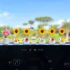 Decoración de Coche para el Año Nuevo del Caballo 2026: Caballito que Atrae Riqueza Giratorio Girasol Adorno para Tablero de Coche