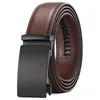 Cinturón para Hombre, Cuero Genuino de Dos Capas, Hebilla Automática de Alta Gama, Cinturón Versátil para Hombre, Comercio Exterior Transfronterizo, En Stock