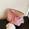 Bolsa de cosméticos de pana gruesa para el hogar, bolsa de viaje de gran capacidad para mujer, bolsa de mano práctica para guardar pintalabios