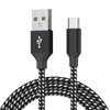 Cable de Datos USB a Tipo-C de Carga Rápida 3A Más Vendido Transfronterizo Adecuado para Teléfonos Apple y Android, Trenzado de Nylon