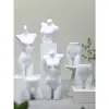 Accesorios de Modelo de Ropa Interior Hombres Mujeres Conjunto Sujetador Panties Molde Cuerpo Falso Medio Cuerpo Soporte de Exhibición en Ventana Cuerpo Completo
