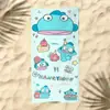 Toalla de Playa Sanrio Patrón de Dibujos Animados para Niños Gato Kitty Estampado Toalla de Baño Microfibra Secado Rápido para la Playa Toalla de Natación