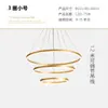 Lámpara LED Moderna Minimalista para Sala de Estar, Araña Circular Nórdica de Lujo Ligero para Comedor, Dormitorio, Barra de Bar, Villa Dúplex