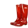 Botas de chuva masculinas de cano longo, sem malha, cano alto, secagem rápida, sem forro, fáceis de limpar, antiderrapantes, impermeáveis, sapatos macios