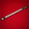 Pulsera de cuero de PU con estrella hueca de una sola fila estilo punk retro europeo y americano, pulsera de cuero PU, pulsera, joyería con título