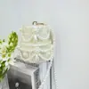 2025 Bolso Nuevo de Hombro Cruzado para Mujer Europeo y Americano con Forma de Concha Bolso Acrílico Moda Boda Cena Clutch