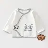 Ropa Jingqi para Bebé Recién Nacido de Manga Larga para Primavera y Otoño, Algodón Puro, Ropa de Monje para Bebé de 0 a Marzo