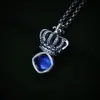 Colgante de Corona de Plata de Ley 925 Tendencia Versátil Pareja Femenina Diseño de Nicho Lujo Ligero Estilo Coreano Colgante Moda Venta al por Mayor