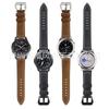 Adequado para Samsung Watch6 Pulseira de Couro com Padrão Cavalo Louco Huawei Watch5 Pro Pulseira de Couro 20/22mm