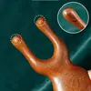 Peine Masajeador de Sándalo Dorado Cabezal Peine de Meridianos Masaje Facial Cuero Cabelludo Desenredado Hombres y Mujeres Palo de Rosa Lifting Gua Sha