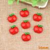 Manzana pequeña accesorios de resina diy rebanada de fruta clip diy tocado para niños accesorios para el cabello banda elástica material hecho a mano