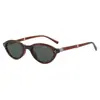 Gafas de Sol Ovaladas Pequeñas Estilo Hot Girl para Mujer Transfronterizas Retro Y2K Milenio Gafas Sin Maquillaje Forma Cóncava Gafas de Sol Verdes Tendencia