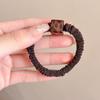 Vintage estilo coreano Ins Style Rubber Band Women's Tie-head High-ponytail Hair Rope All-match Durable Hair Ring Leather Cover