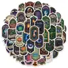 50 Pegatinas de Graffiti para Etiquetas de Pociones de Bruja Transfronterizas, Pegatinas Decorativas Impermeables para Vasos de Agua, Pegatinas Creativas de Pociones de Bruja