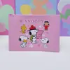 Bolsa para archivos A5 de Snoopy transfronteriza, bolsa de almacenamiento de papelería para estudiar, bolsa de archivos impermeable de dibujos animados lindos para estudiantes